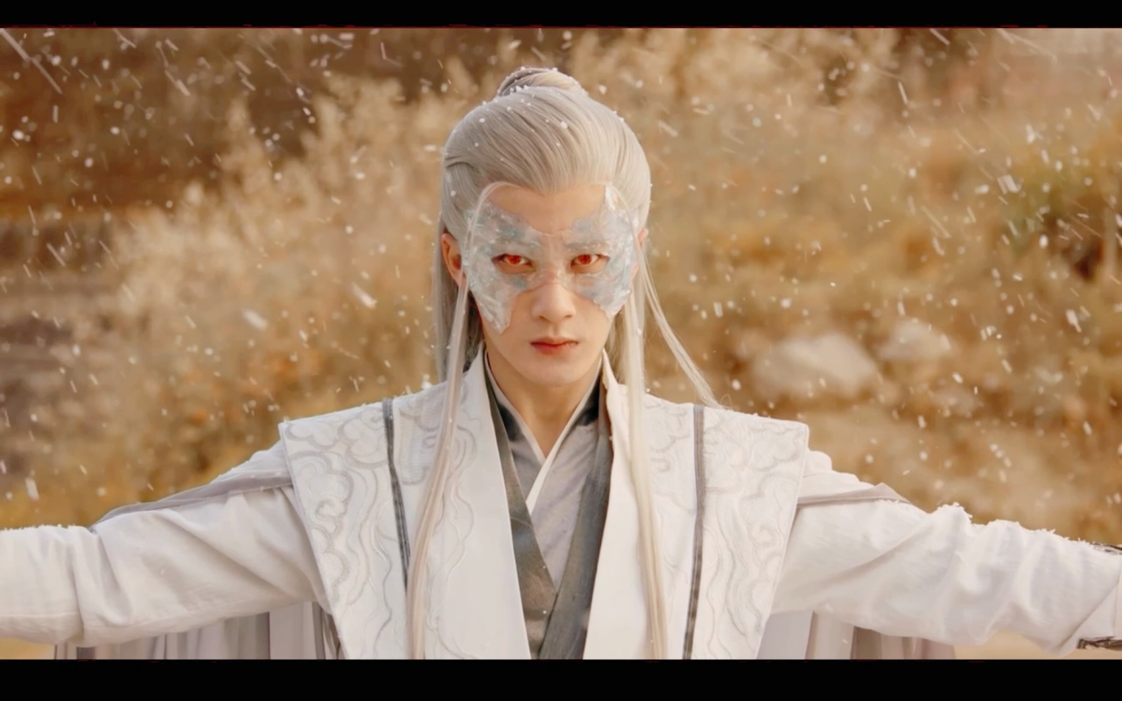 【九头相柳】异瞳|白发|面具 buff叠满的妖怪形象