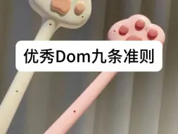 下载视频: 优秀Dom“九条准则”