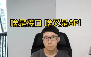 Descargar video: 啥是接口，啥又是API？