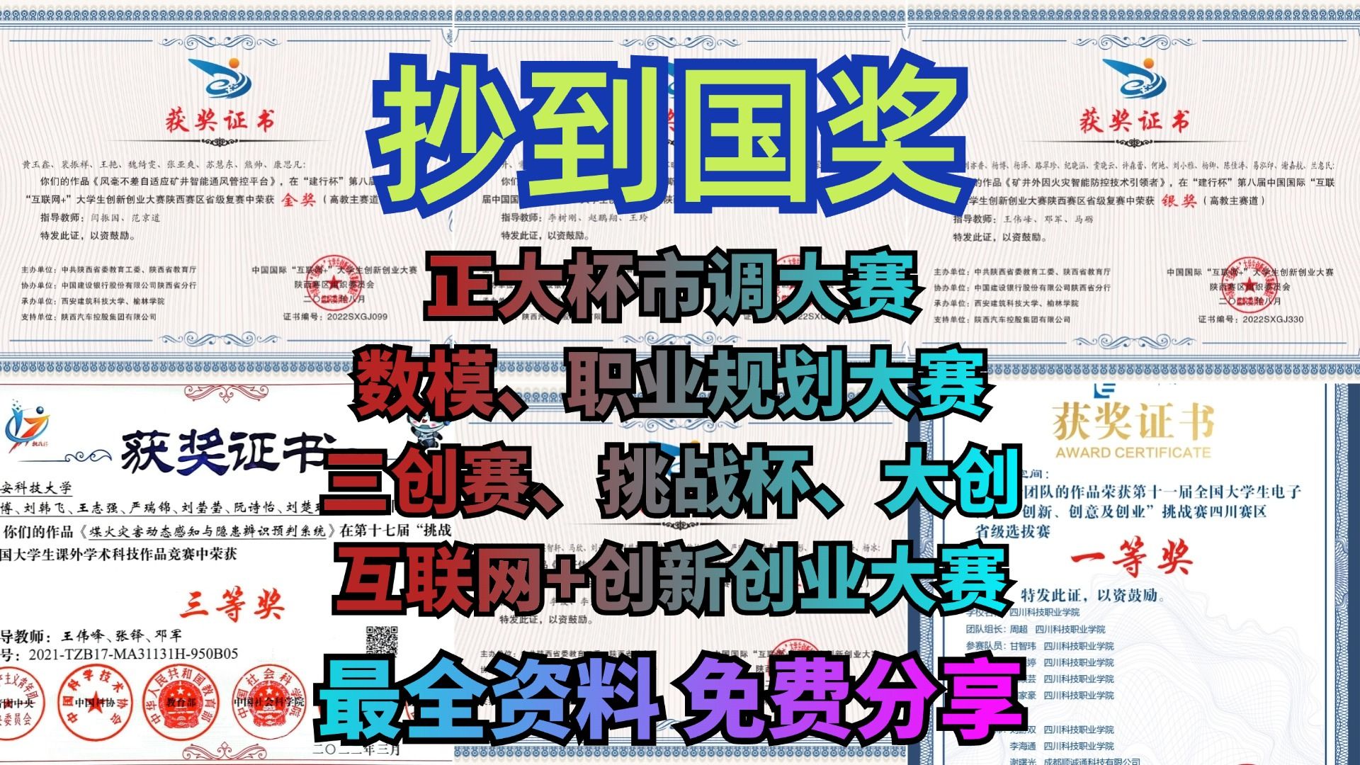 互联网+大赛、挑战杯、三创赛计划书如何写?��2024年双创比赛适用!干货分享| 大学生创新创业大赛|互联网+本科生创意组|青红旅赛道创意组创业组|经...