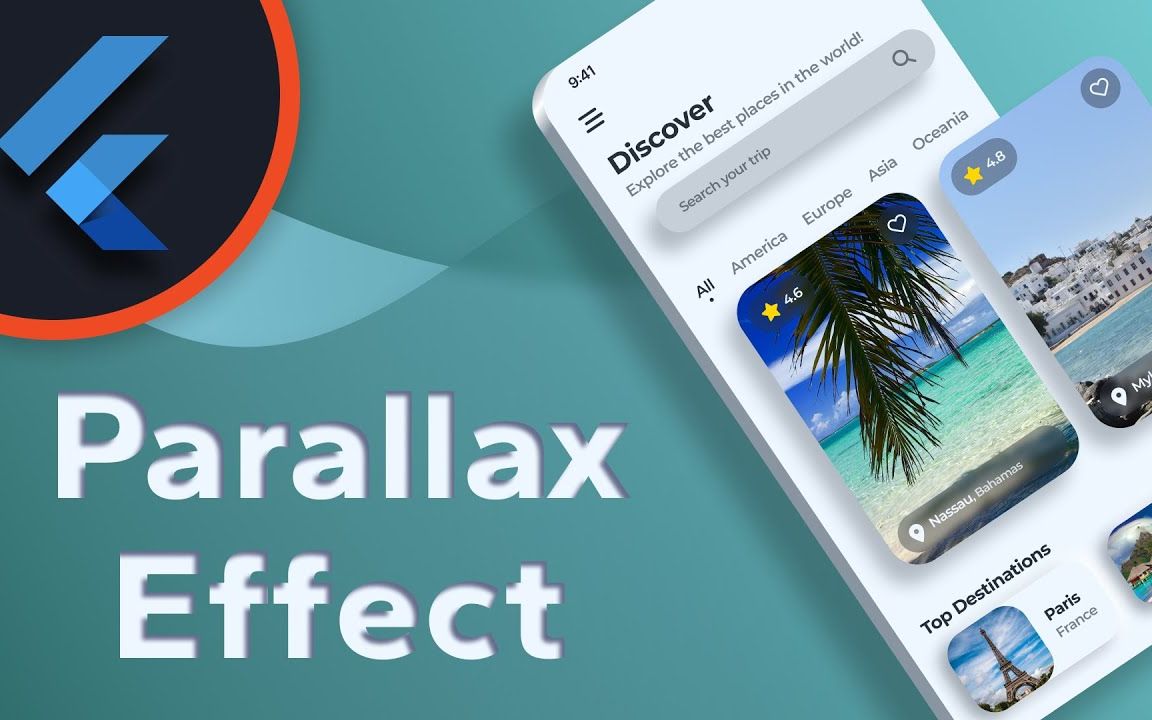 视差Parallax Effect | Travel App UI | Flutter UI | Speed Code哔哩哔哩bilibili