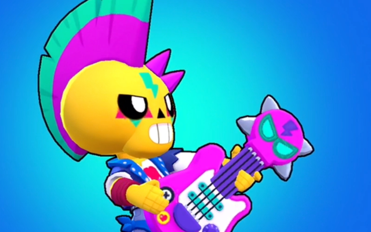 【荒野乱斗 皮肤测评第三期|摇滚波克