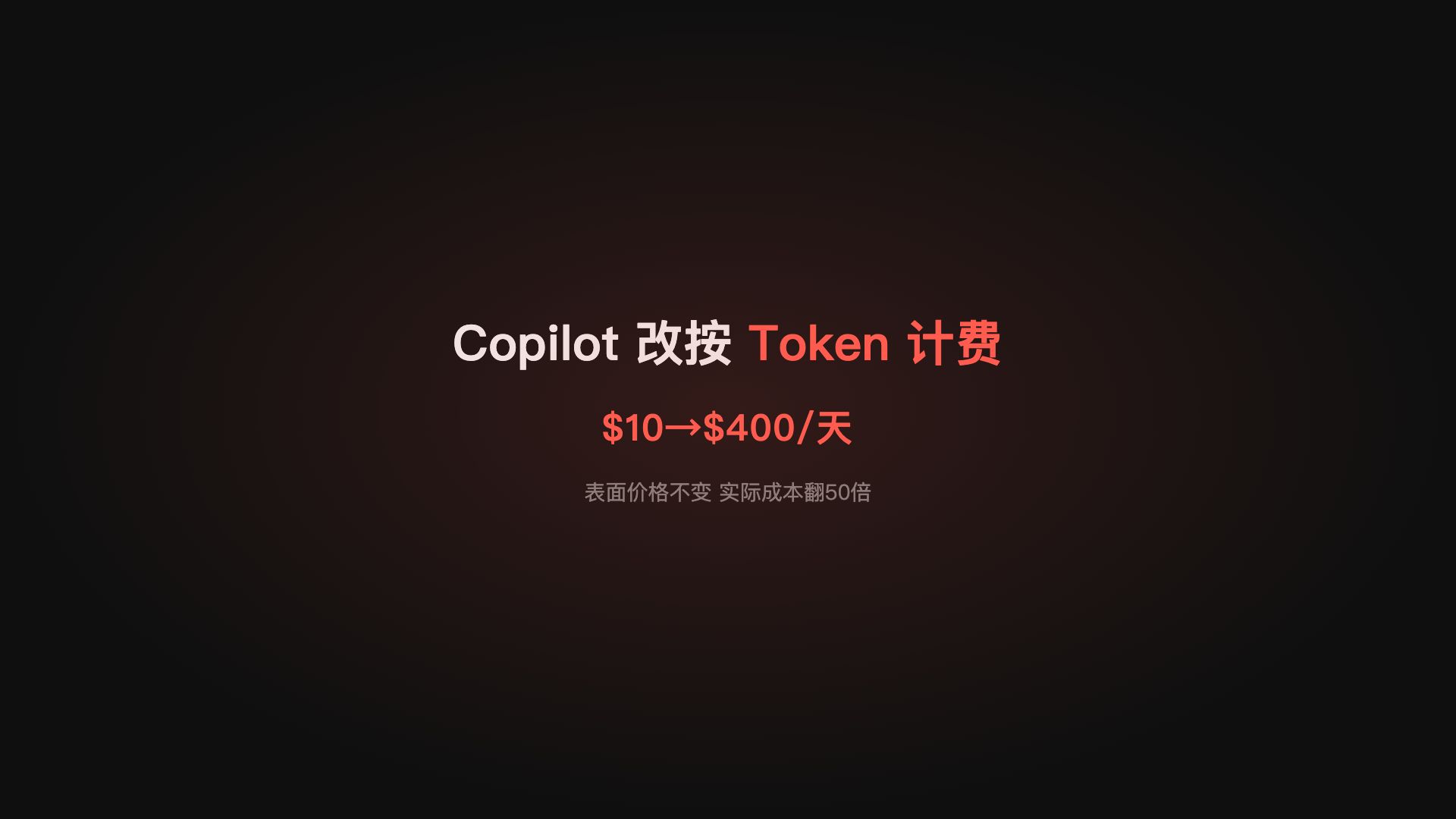 Copilot 改按 Token 计费:表面价格不变 实际成本翻50倍,AI行业新趋势解读