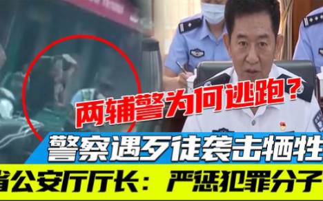 警察遇袭牺牲!省公安厅厅长:严惩犯罪分子,两辅警为何逃跑?哔哩哔哩bilibili