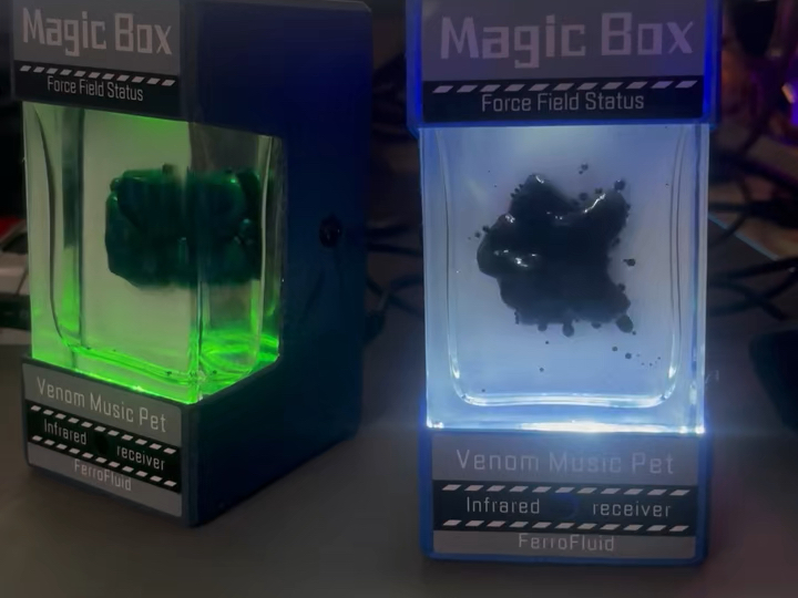 Magic Box 声控磁场音乐可视化 磁流体拾音节奏器哔哩哔哩bilibili