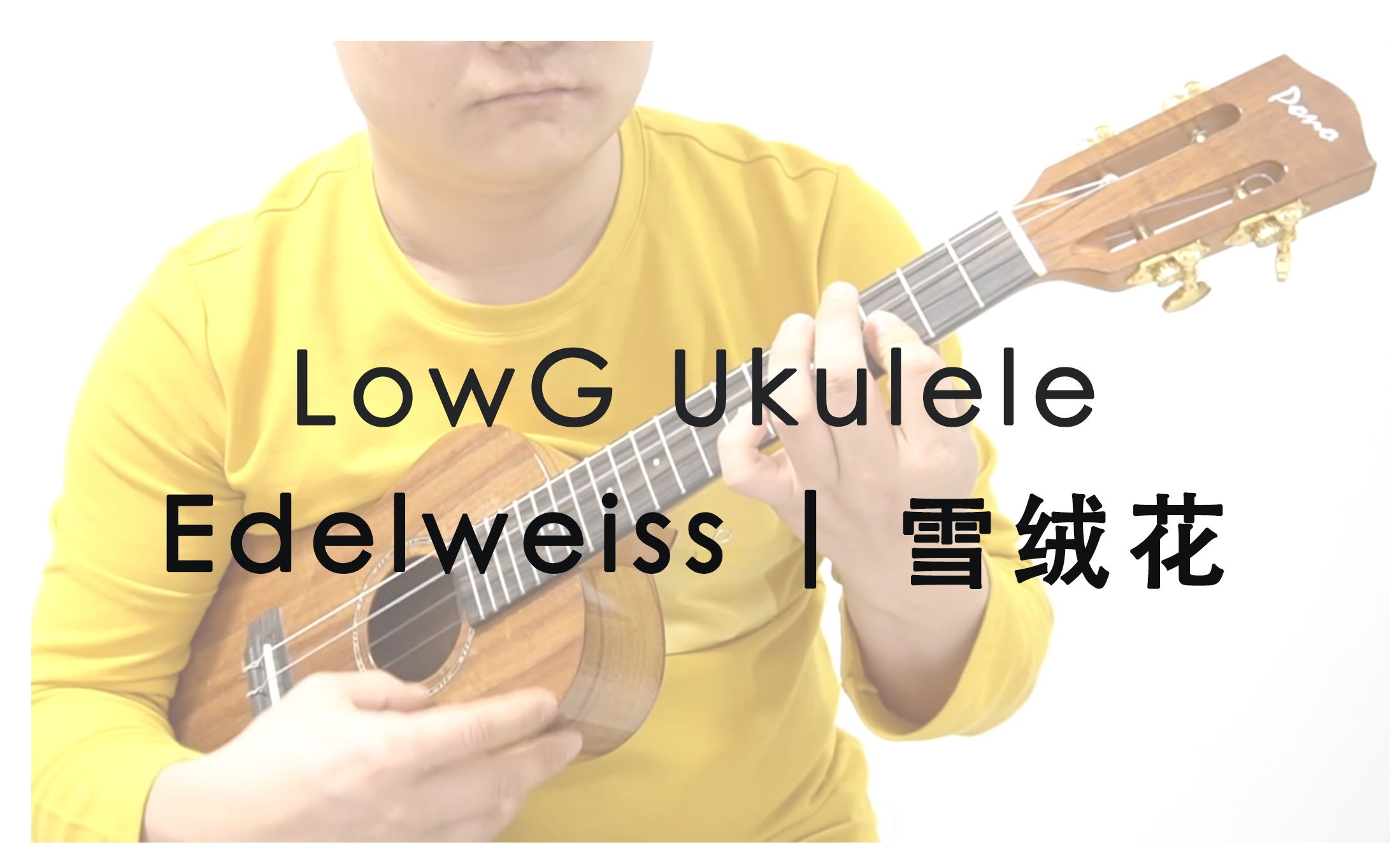 尤克里里edelweiss雪绒花lowg指弹练习曲