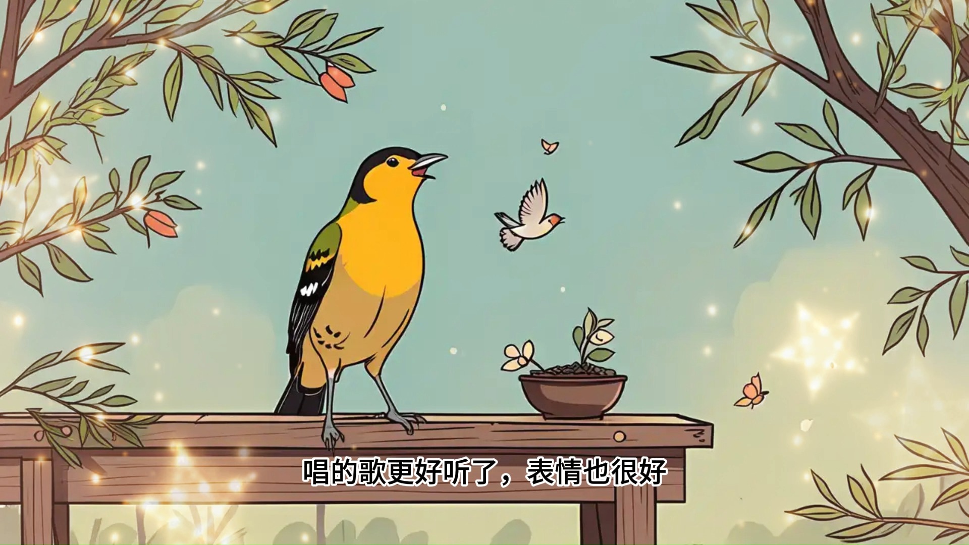 儿童故事《小黄莺唱歌》