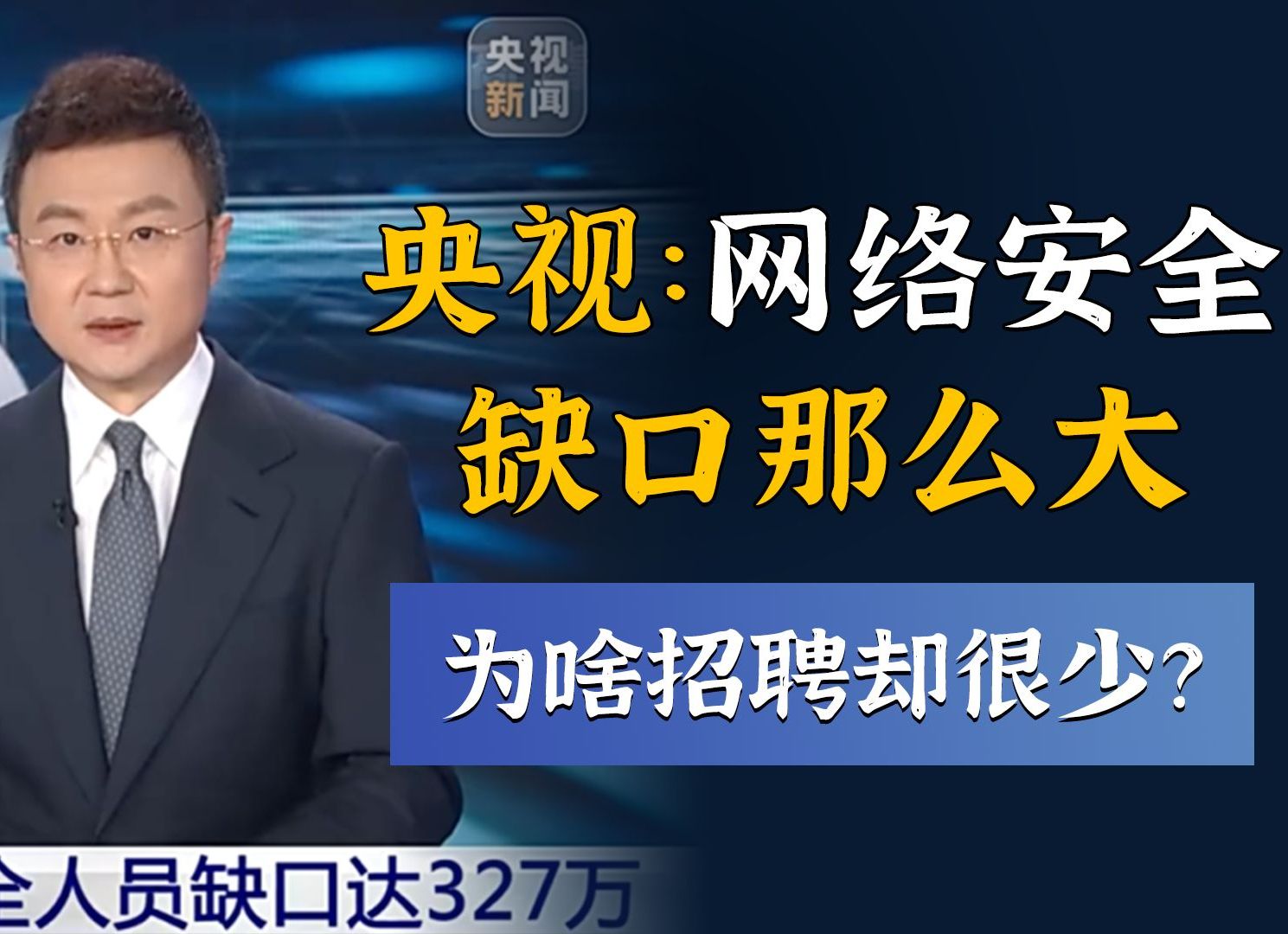 大学生找工作现状:“央视:人才缺口300万;企业:简历被丢垃圾桶!”(网络安全/信息安全)程序员哔哩哔哩bilibili