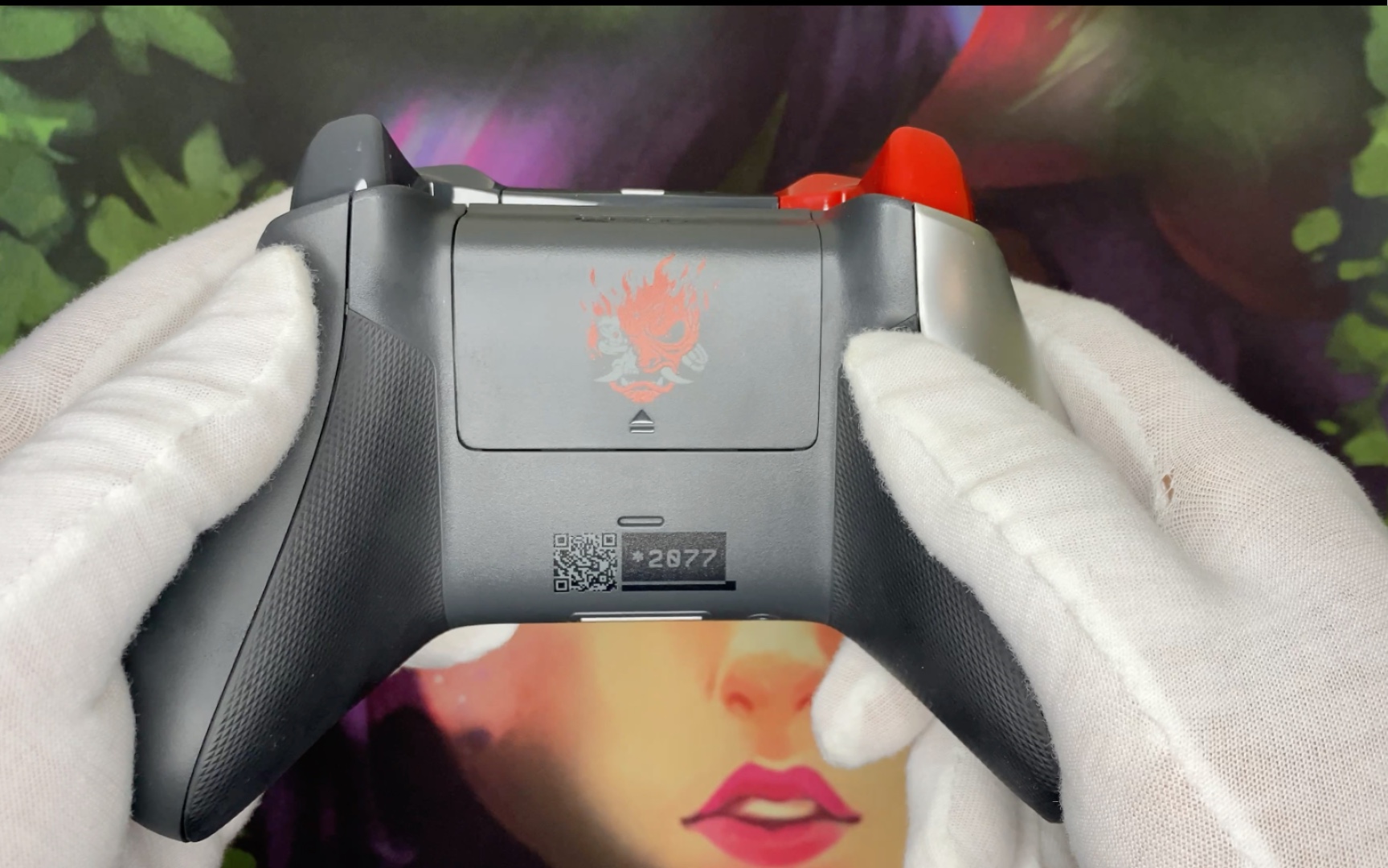 xbox赛博朋克2077手柄开盒分享背后二维码国内404