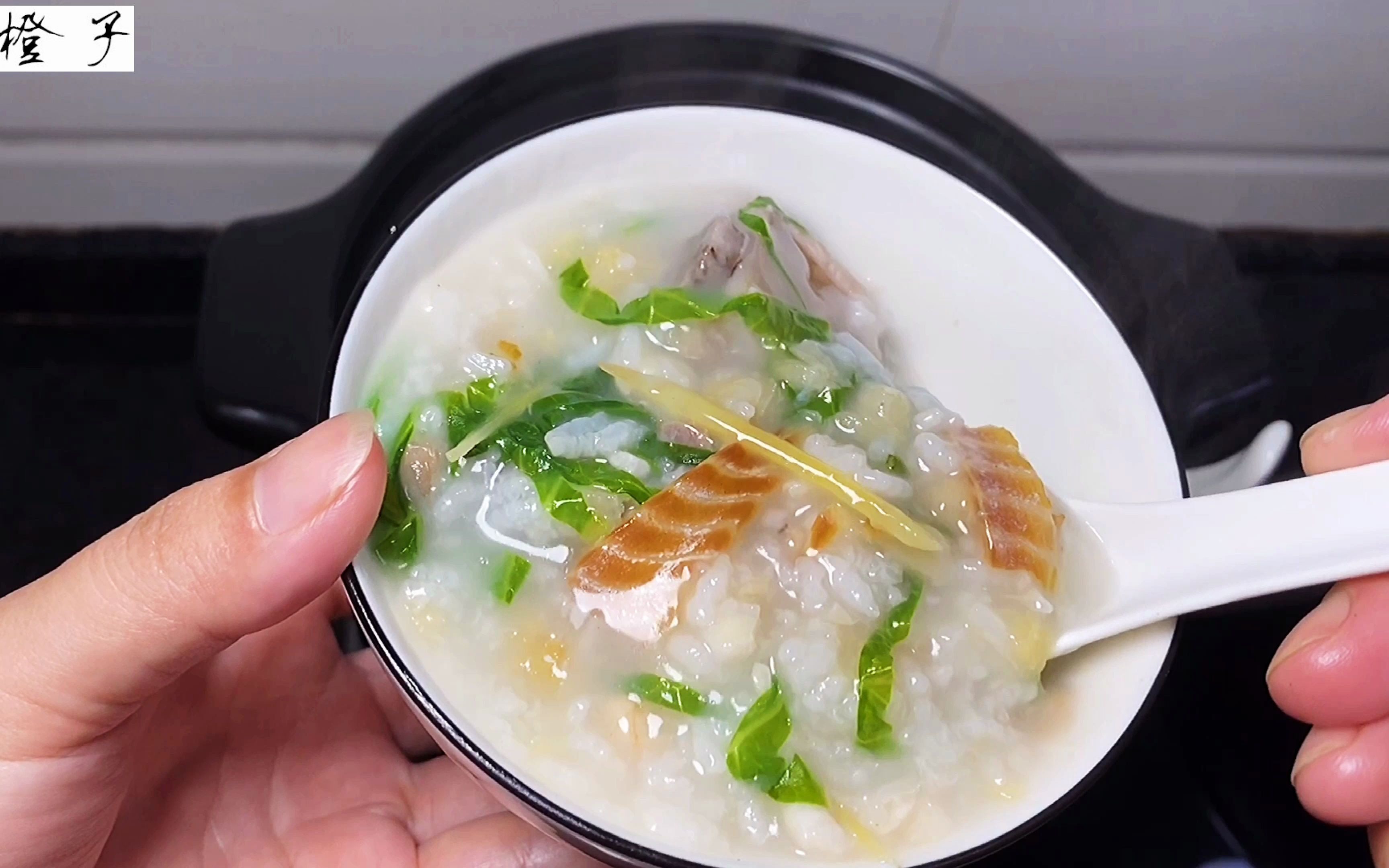 粤西特色早餐柴鱼粥,有荤有素鲜甜可口,你们小时候吃过吗_哔哩哔哩