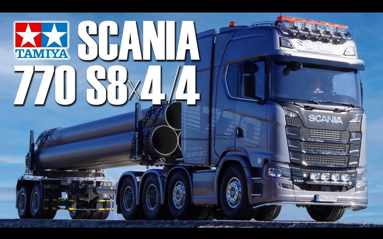 【TAMIYA官方】田宫RCⷦ–怒ꮐŠ尼亚770S 8*4重拖ⷥ𙿥‘Š「Scania 770 S 8x4/4 Tractor Truck」(56371)哔哩哔哩bilibili