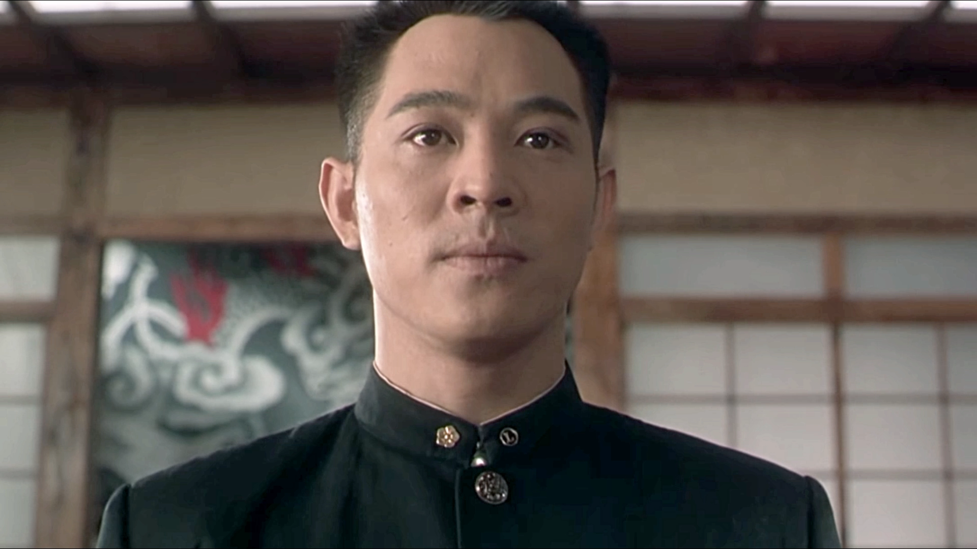 中山装的李连杰是真帅,一拳一个小朋友!