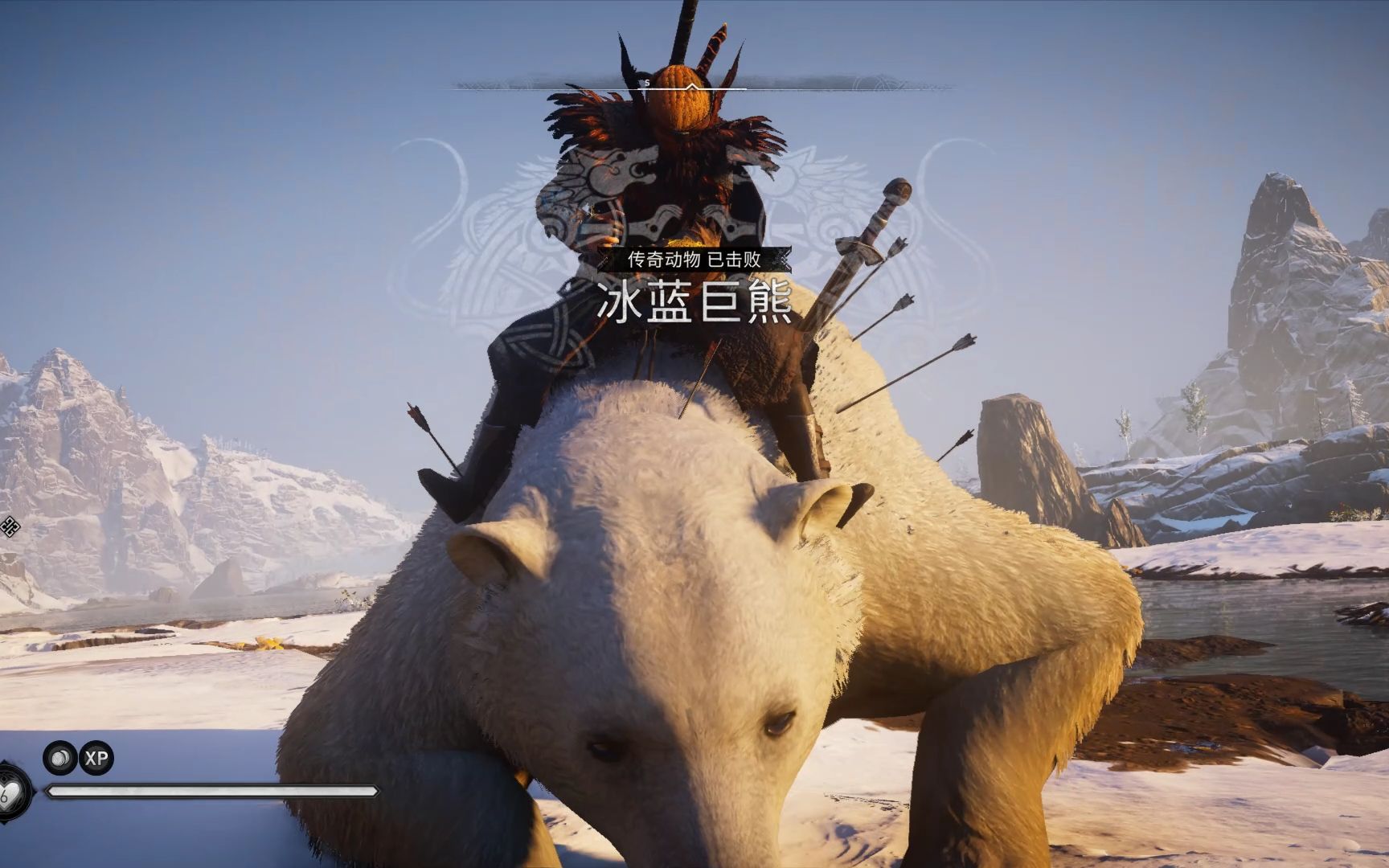 【英灵殿boss无伤】双巨剑速杀·冰蓝巨熊·霍达菲尔克传奇动物[最高