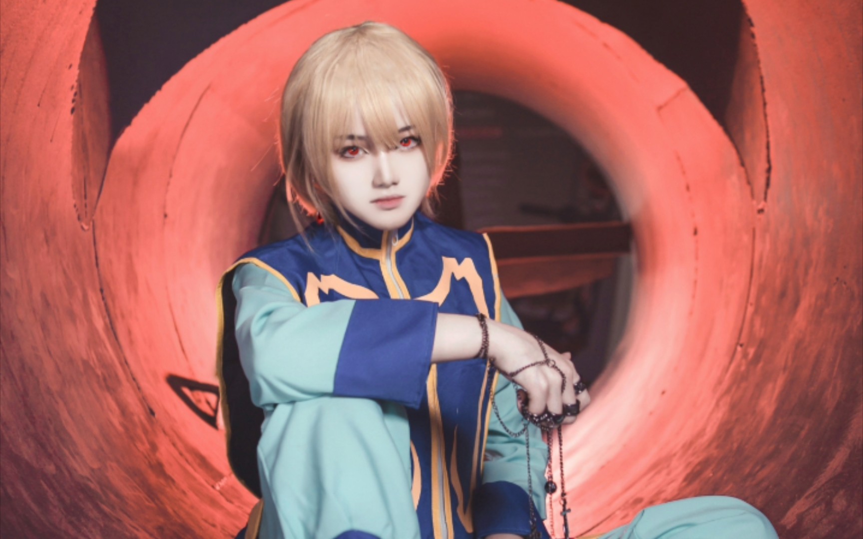 【全职猎人】【酷拉皮卡】【cos】"请您永远赞美窟卢塔族人民,让我们