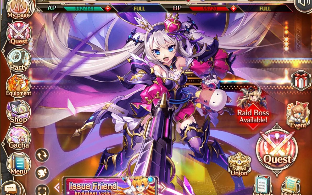 【神姬project】 英文国际服 夏日假期vers bgm   我设置的各位神姬