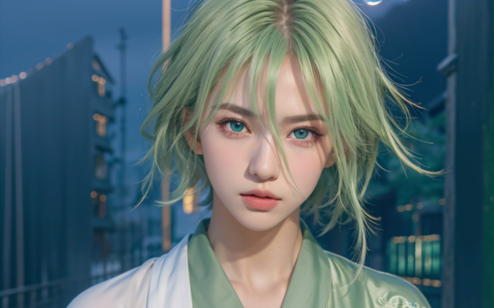 ai绘画034-给粉丝大佬画壁纸13-失忆症右京ukyo(动漫转真人风格