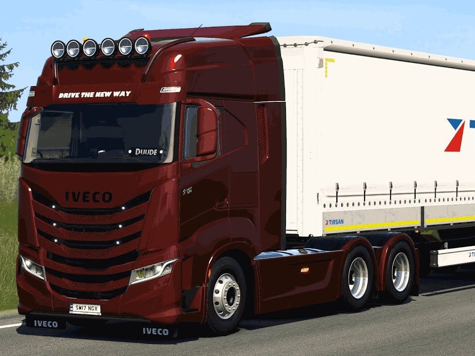 【youtube】欧卡2付费mod_h&w 依维柯 s-way 2019 更新|ets2 1.