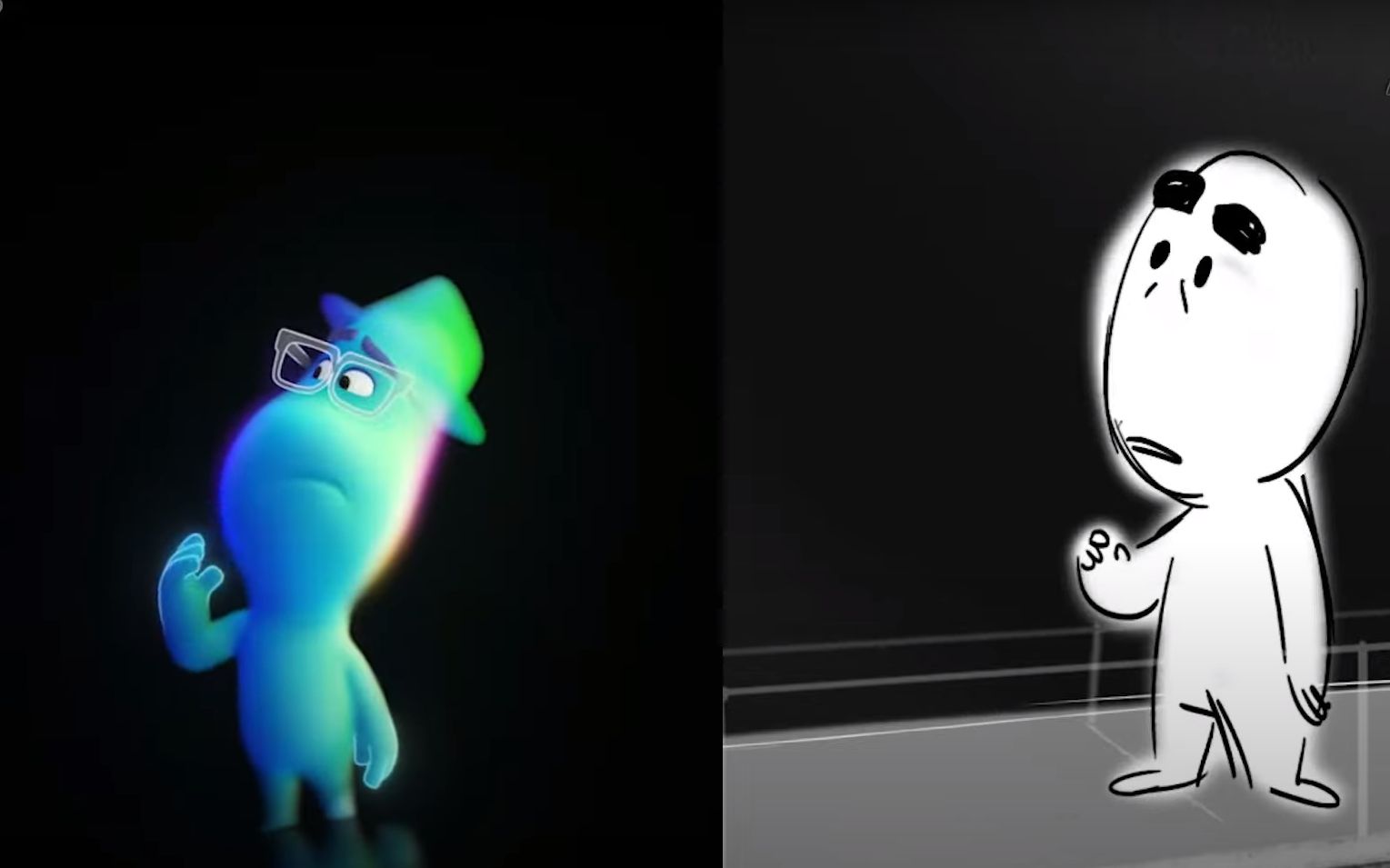 《心灵奇旅(soul)》原画分镜和最终画面对比