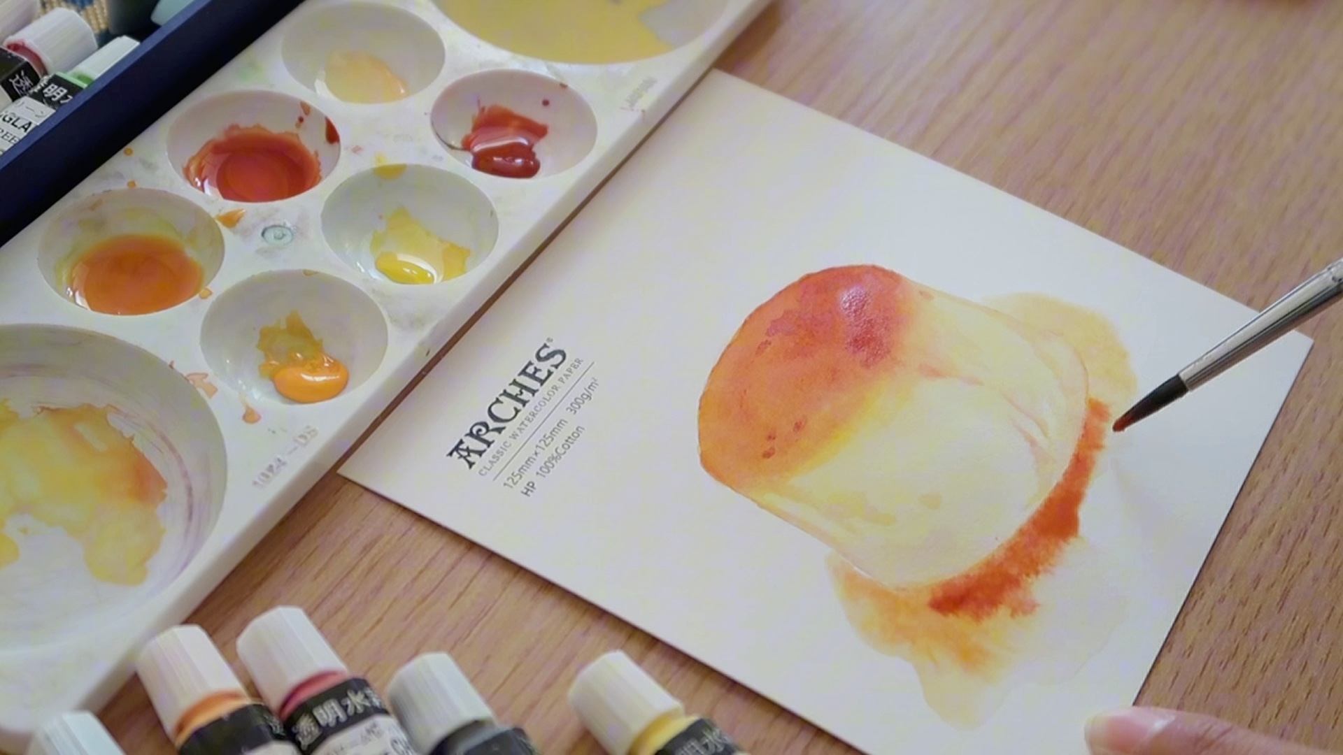 不灵不灵的布丁|水彩手绘