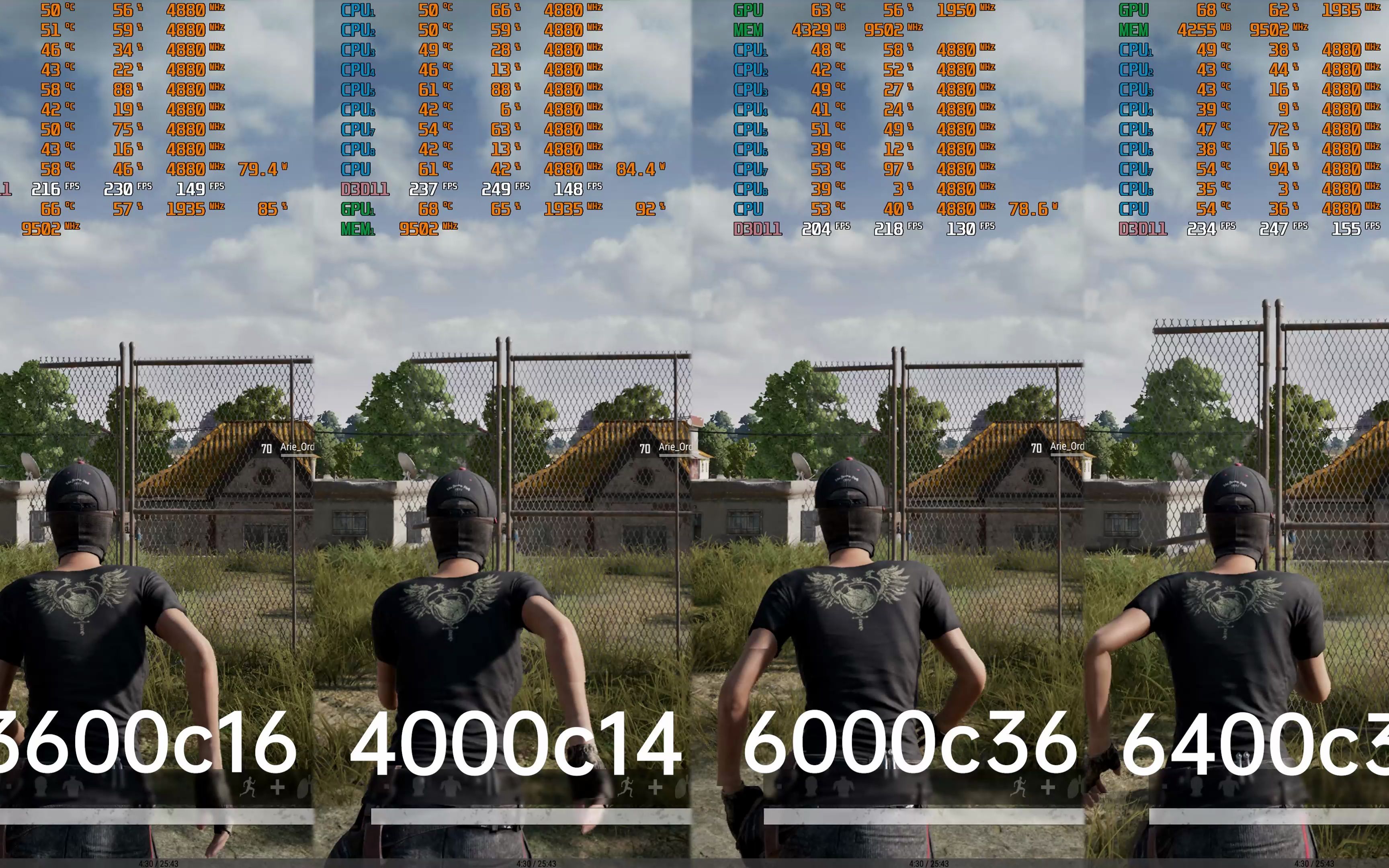 [图]PUBG绝地求生 DDR4内存与DDR5内存对比