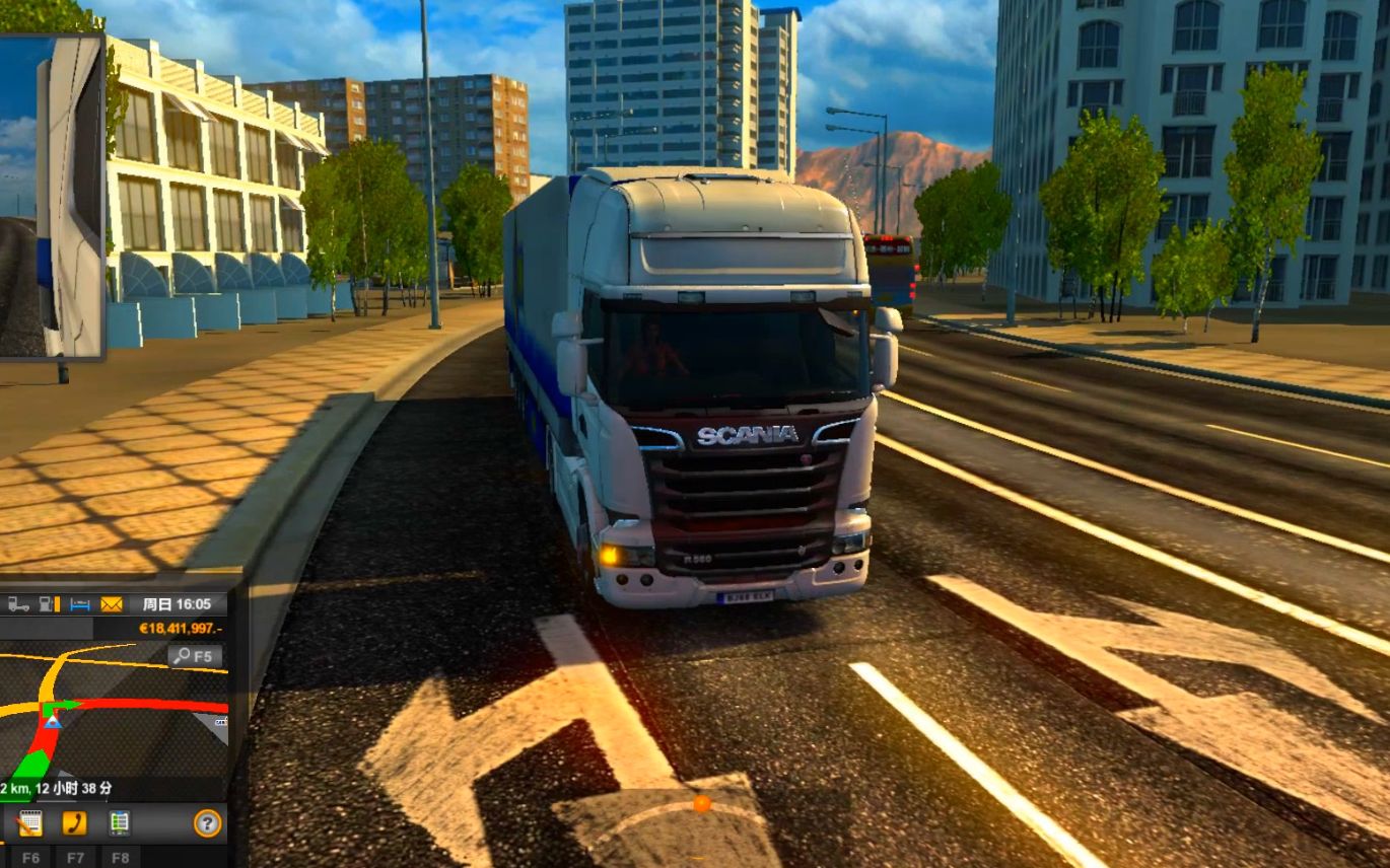 遨游中国2:前面的弯道太急了,我的卡车必须减速_哔哩哔哩_bilibili