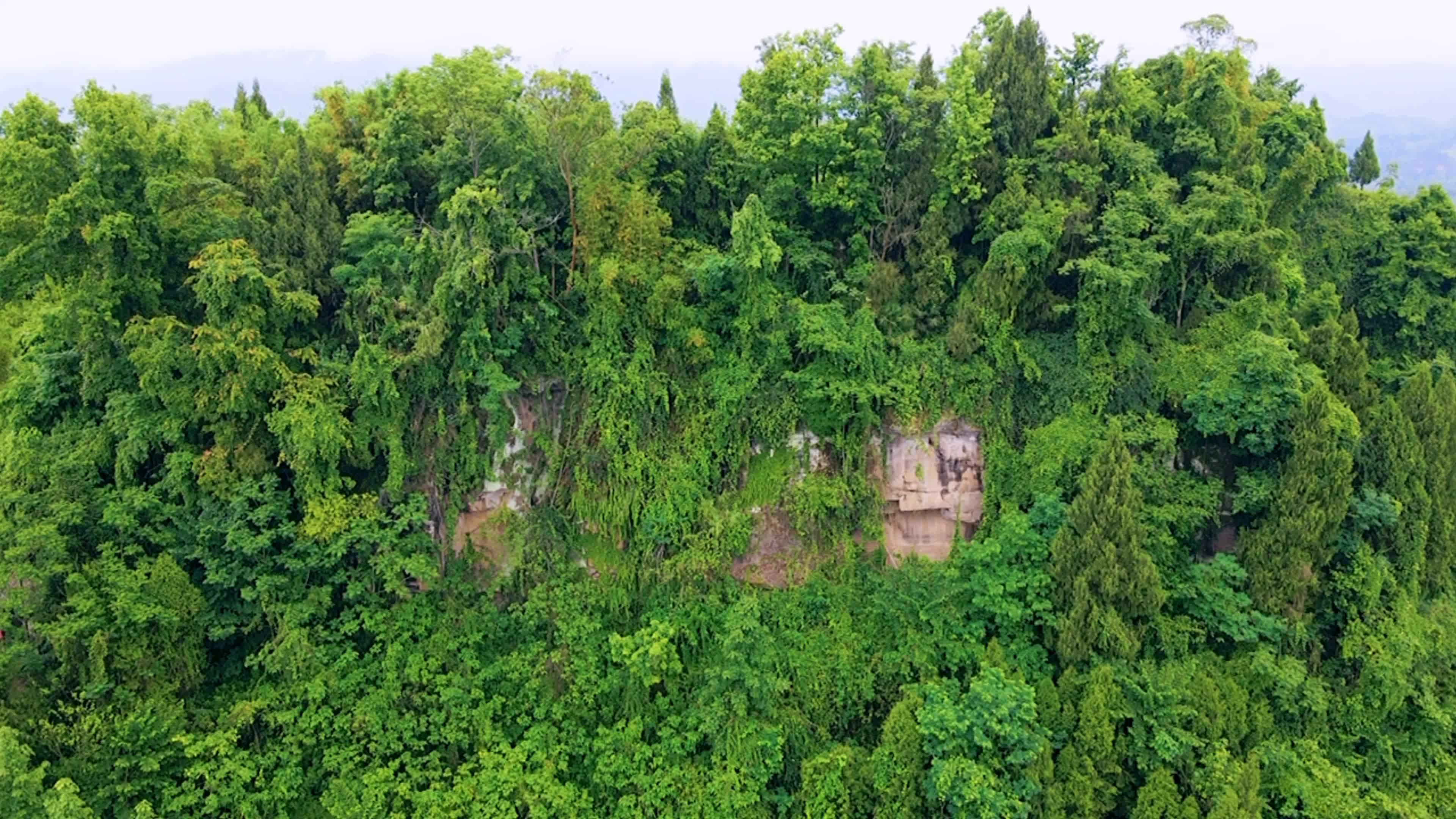 广福风景(38)航拍广福镇广福寨水洞门泉水常年不干枯