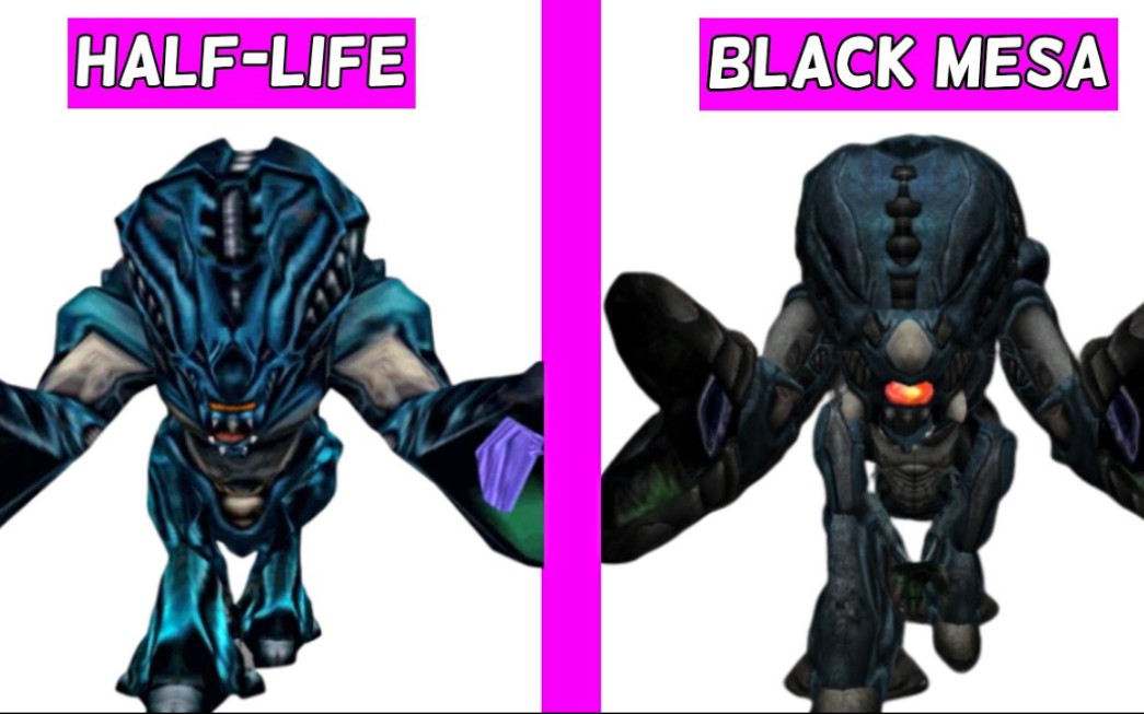 半条命黑山起源两款游戏的xen生物对比