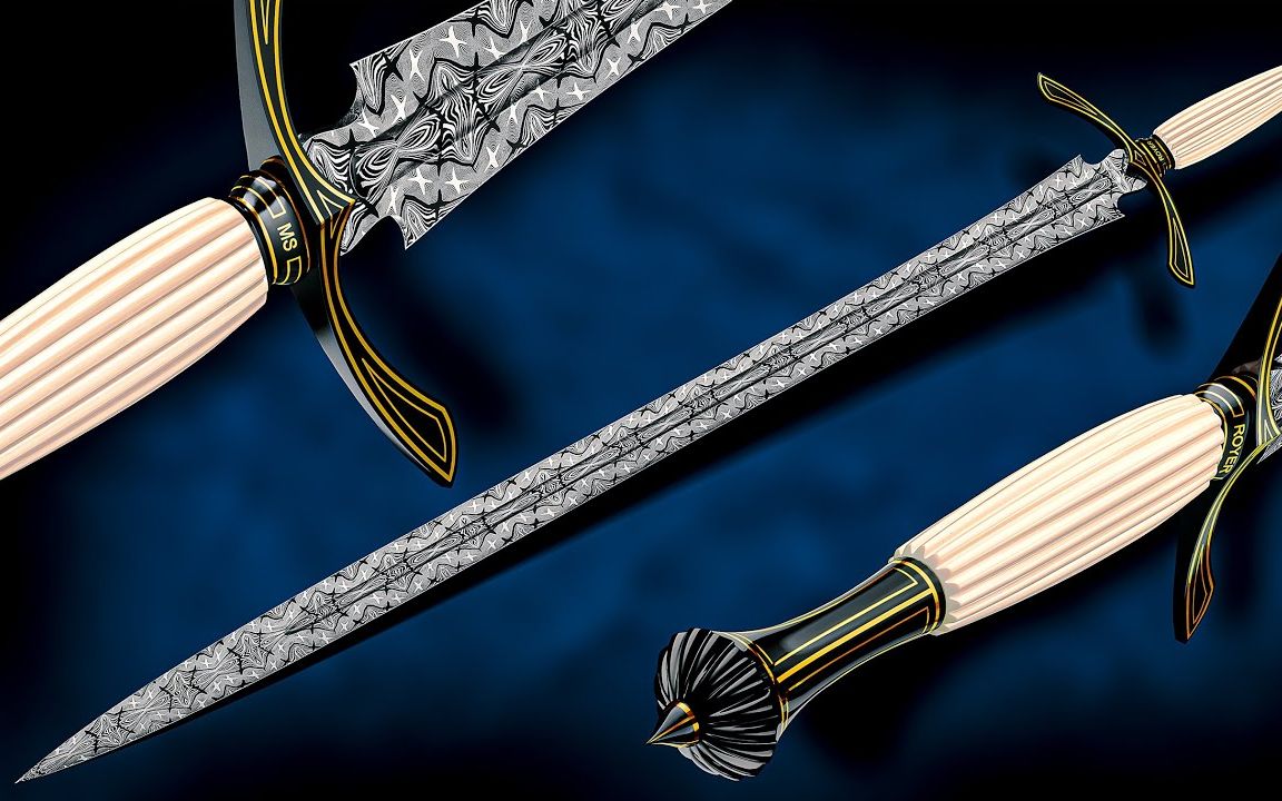 abs ms刀匠 凯尔罗耶 kyle royer 一支售价六万五千美元的长剑