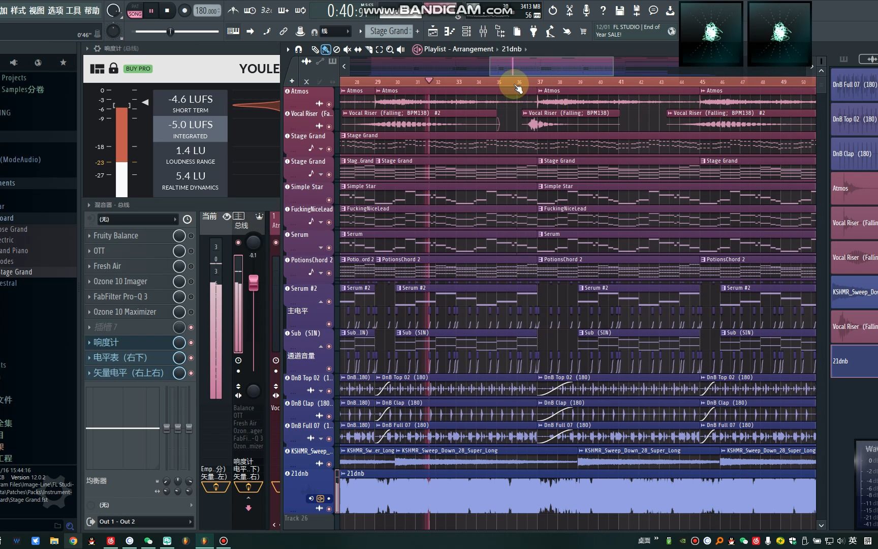 [图]使用FL Studio21制作了第一个工程，并且达到了超高的响度😋😋😋