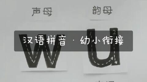 汉语拼音 声母 单韵母 整体认读音节 W U Wu的区别 发音读音笔顺 哔哩哔哩