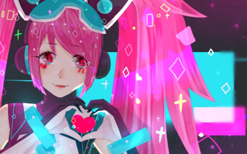 【板绘】直播录屏 安琪拉—少女黑客皮肤
