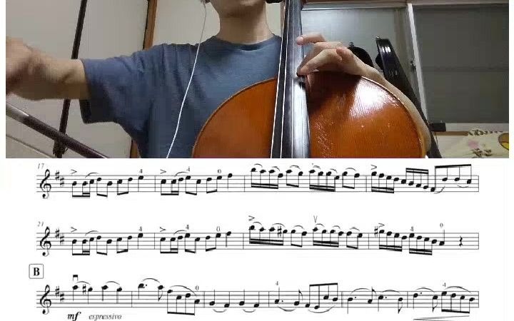 [图]大提琴 里丁格「第二小提琴协奏曲第三乐章」 Rieding： violin concerto op.35-3