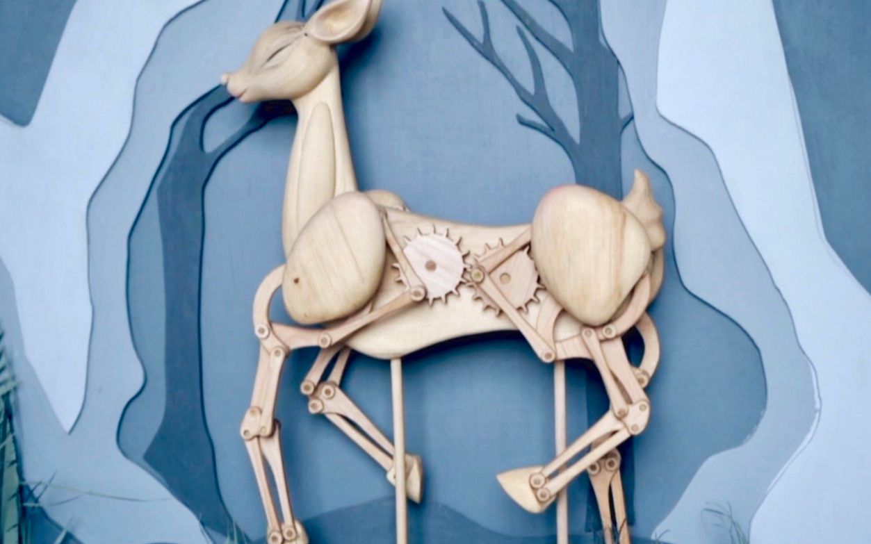 活动作品vlog08机械木作automata丨奔跑的山谷小鹿