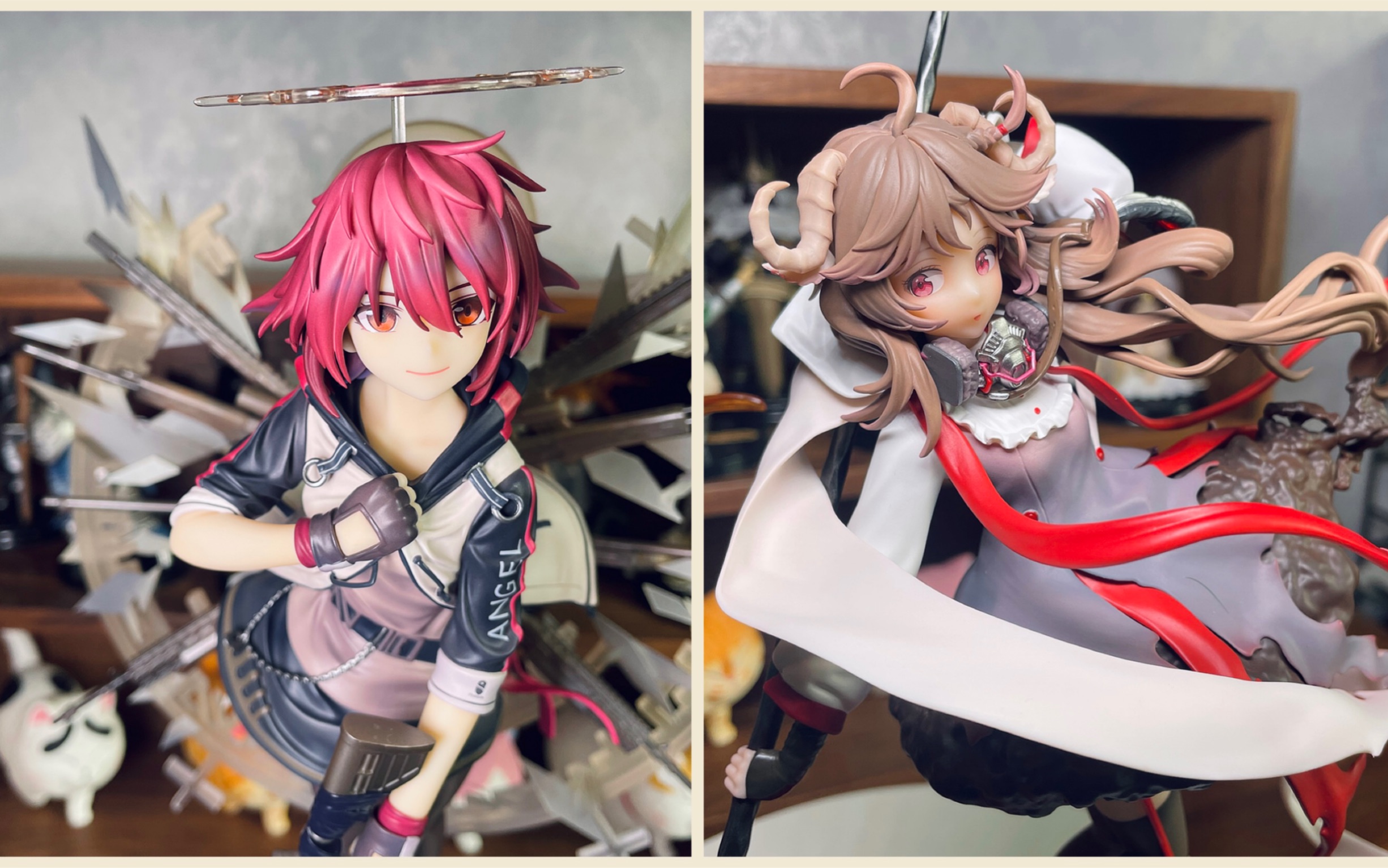 【手办模玩】明日方舟手办二连开箱分享|gsas 能天使精二手办|myethos