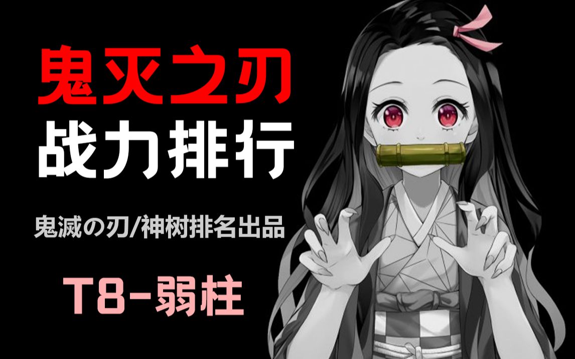 鬼灭战力论文级排行,标准及弱柱排名「1」【神树排名】哔哩哔哩bilibili