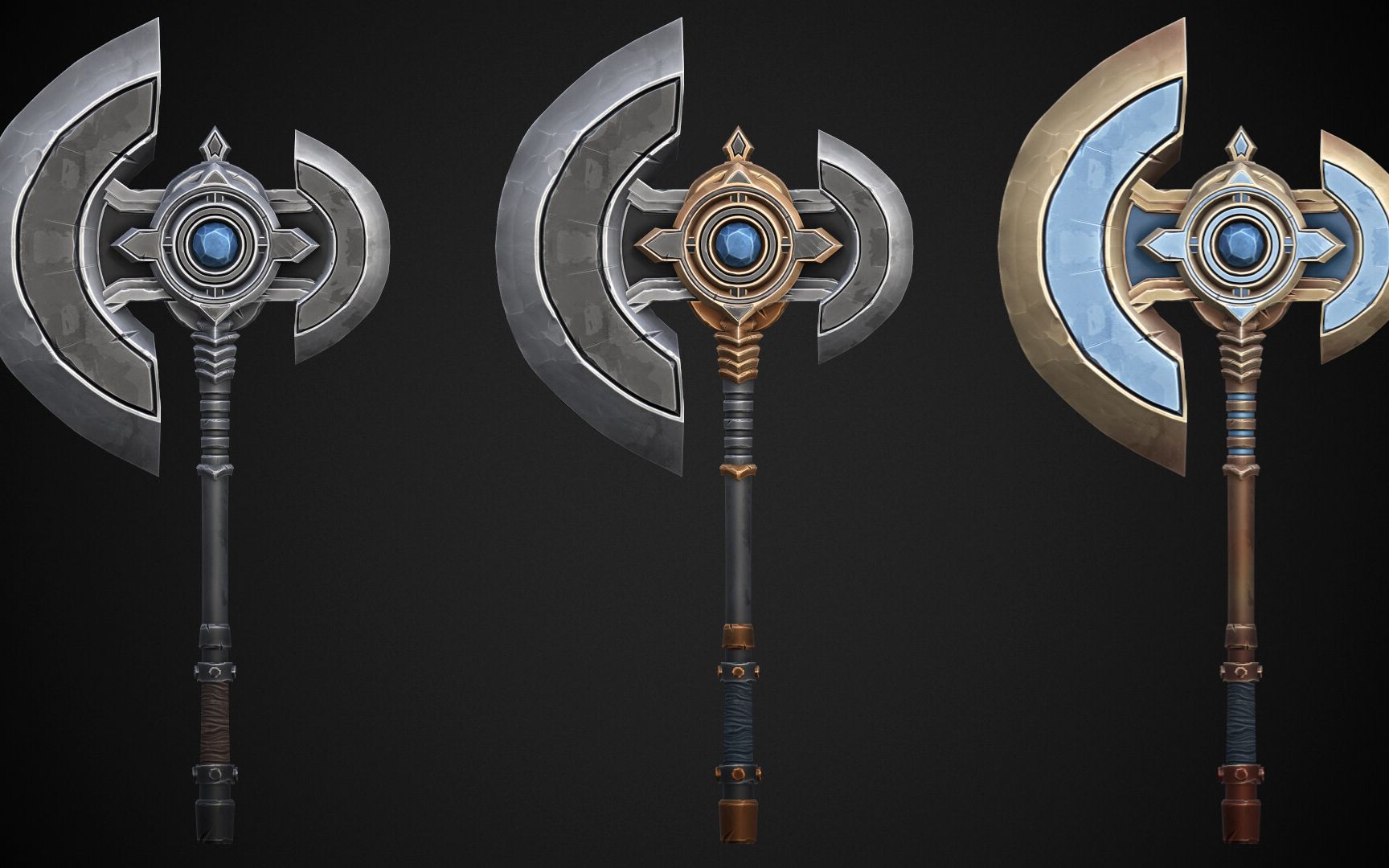 【3dmax武器道具教程】基础入门级游戏模型教程--炫酷游戏武"开天斧"