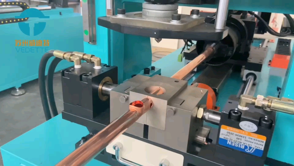 铜管拔孔机冲孔翻边机空调配管管件加工设备