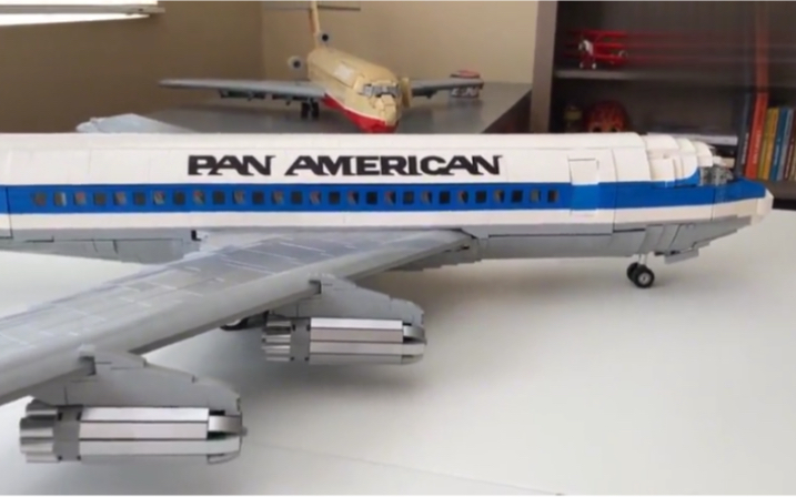由乐高积木制成!泛美航空的波音707客机
