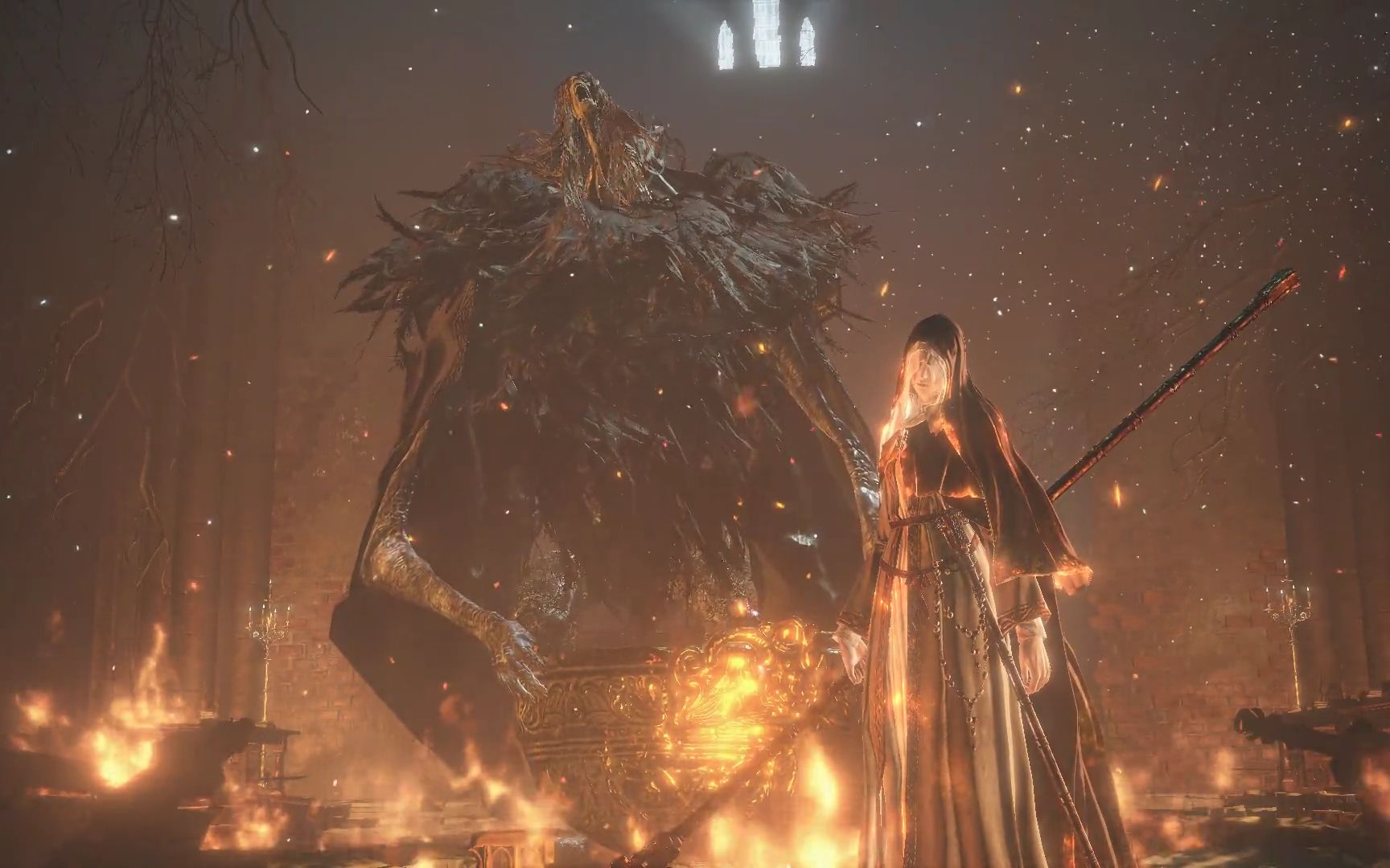 黑魂3当你cos法兰不死队和芙莉德修女斗舞