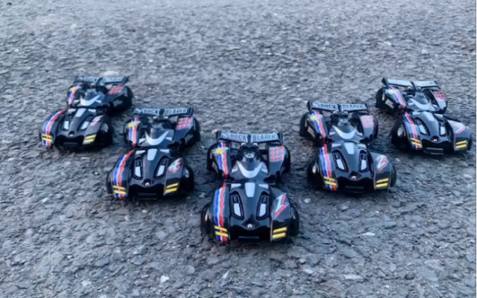 田宫跳跃者团体队形展示四驱兄弟美国队跳跃者15号