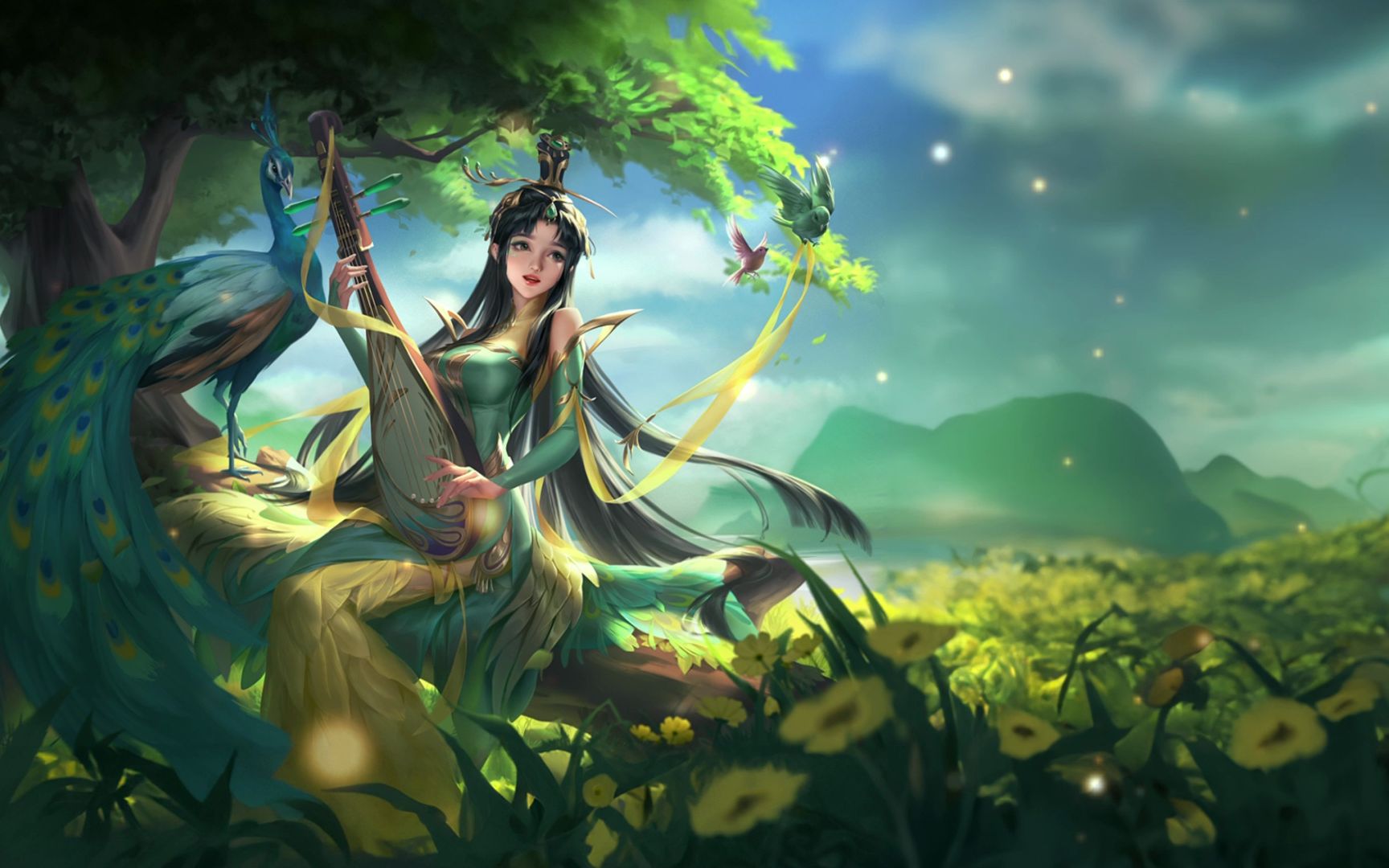 【三国杀十周年】孙翎鸾-弦凤栖梧原画语音视频