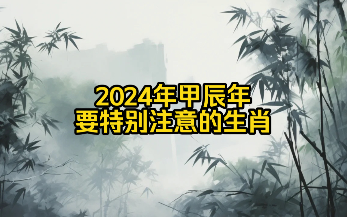 2024年龙、狗、牛、兔这几个生肖的朋友要特别注意了哔哩哔哩bilibili