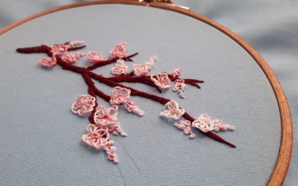 【搬运】刺绣 樱花花枝