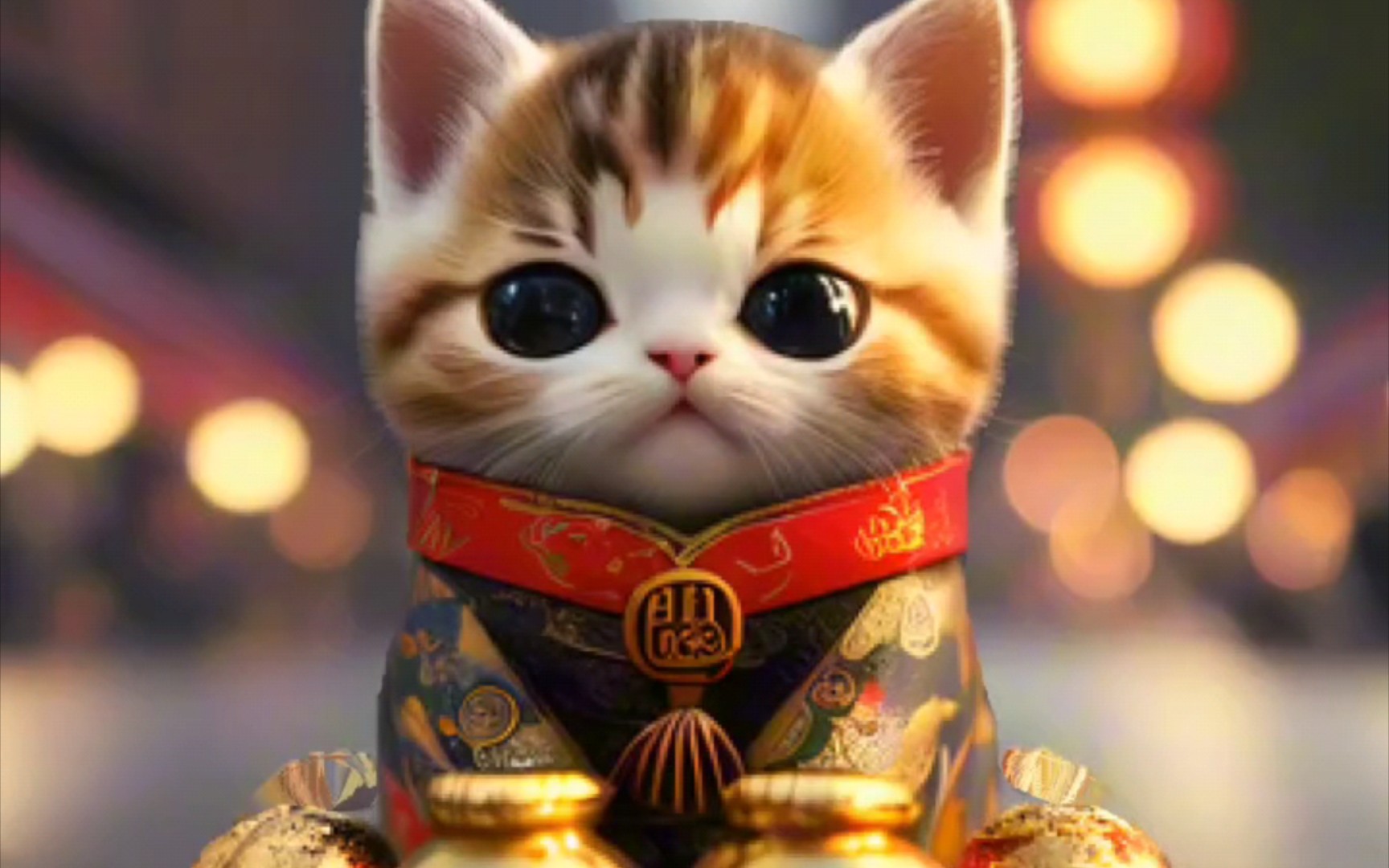 ai眼中的猫咪拜年