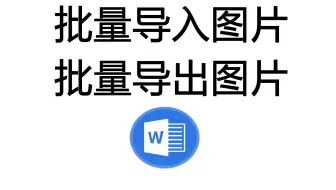 Word中批量导入图片以及导出图片