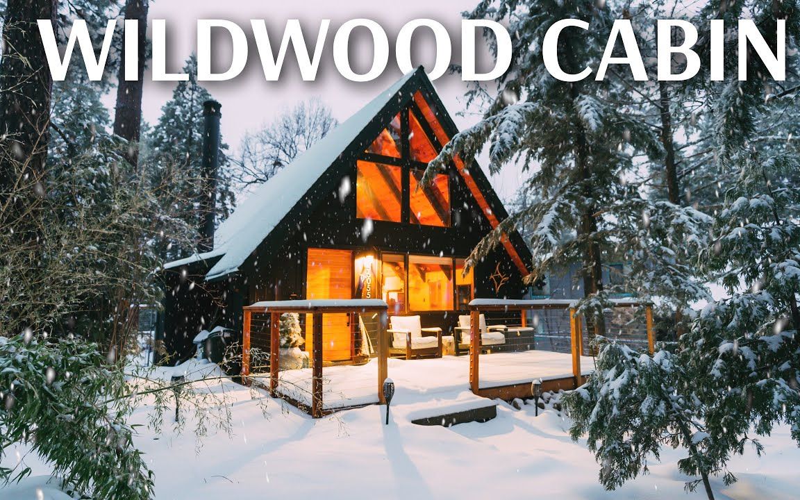 this snowy mountain cabin in southern california!