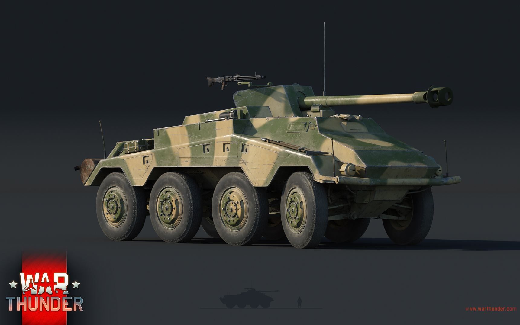 战争雷霆绝版载具sdkfz2344型轮式反坦克装甲侦察车