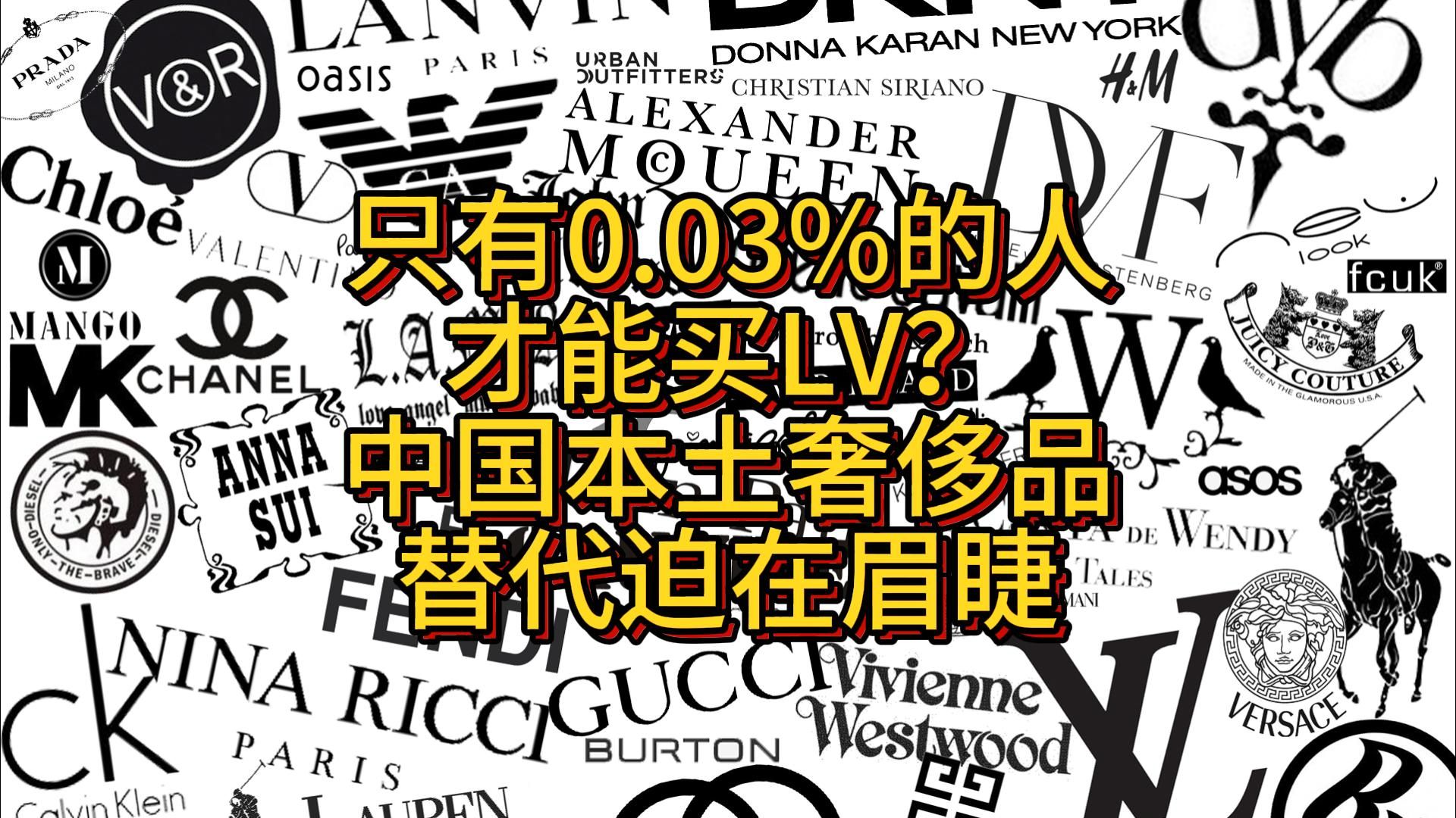 只有0.03%的人才能买LV?中国本土奢侈品替代迫在眉睫哔哩哔哩bilibili