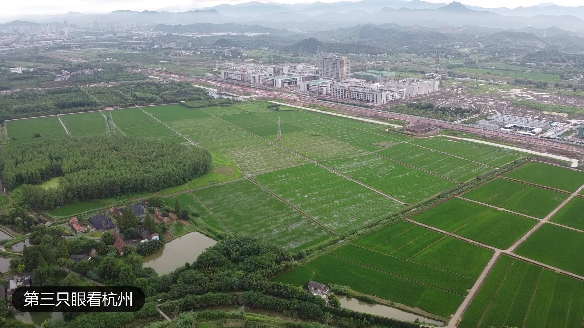 航拍杭州南湖之江实验室在建工地,科技新高地,经济再腾飞哔哩哔哩bilibili