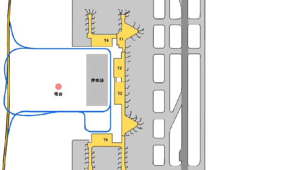 银川机场平面图图片